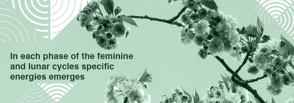 In each phase of the feminine and lunar cycles, specific energies emerge